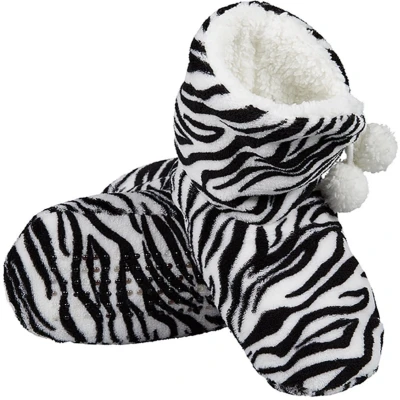 Afbeelding van Apollo Home boots soft Zebraprint zwart/ecru maat 31 33