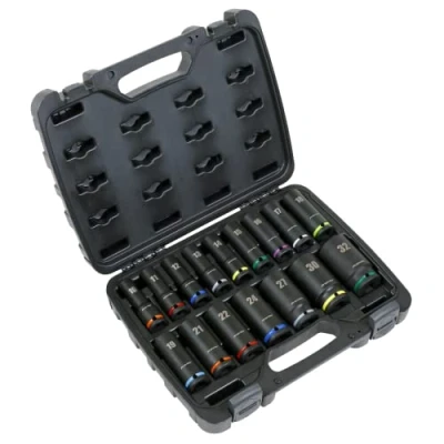 Afbeelding van Sealey 1/2&quot; Sq Drive Impact doppenset, 16 delig AK5818M