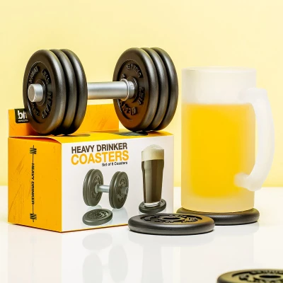 Afbeelding van Dumbell Onderzetters (Set Van 6)