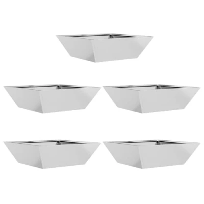 Afbeelding van vidaXL Stalen planter Gegalvaniseerd staal 50 x 15 cm Duurzaam