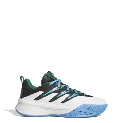 Afbeelding van adidas Performance DAME Certified 3 Basketbalschoenen, Heren, Maat: 39 1/3, Footwear white/collegiate green/blue burst Textiel/ synthetisch
