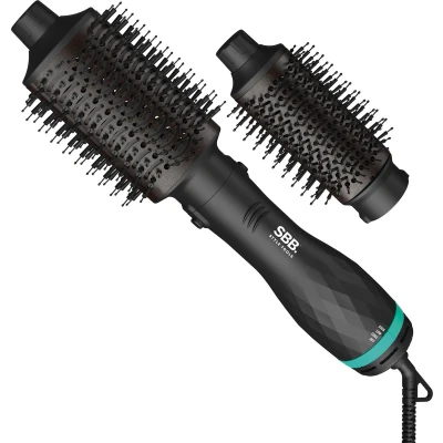 Afbeelding van SBB SBDR2500 Ronde 2 in 1 Föhnborstel Blowdry &amp; Style 1200 W Haardroger Alle Haartypen 3 Standen Opzetborstels