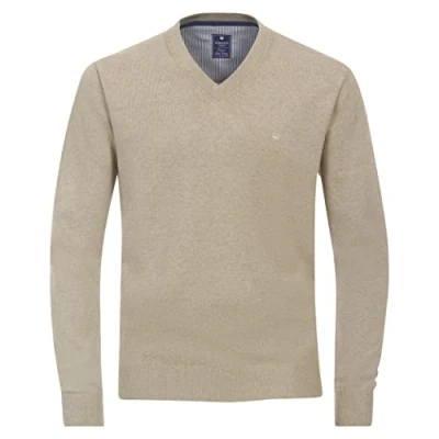 Afbeelding van Redmond Bundle MIT Vausschnitt IN Verschied Trui, Heren, Maat: 5XL, Beige