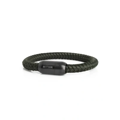 Afbeelding van Akitsune Portus Segeltau Armband, Heren, Maat: 19cm, Black olive