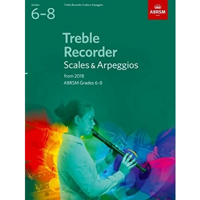 Afbeelding van Treble Recorder Scales &amp; Arpeggios, ABRSM Grades 6 8: from 2018