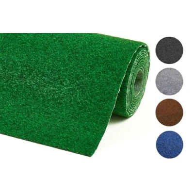 Afbeelding van misento Kunstgras outdoor met noppen weerbestendig en onderhoudsvriendelijk geschikt als balkontapijt of grastapijt eenvoudig te leggen 133 x 300 cm groen