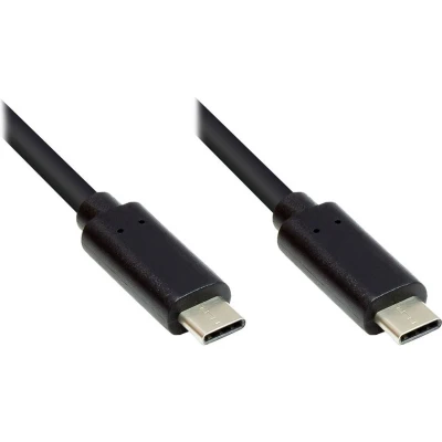 Afbeelding van USB C naar kabel 0.5 meter 2.0 (Zwart)