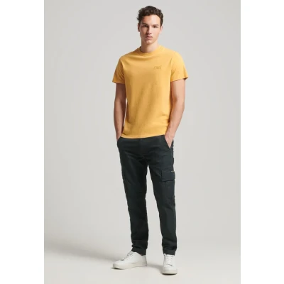 Afbeelding van Superdry Vintage LOGO EMB Tshirt basic, Heren, Maat: Small, Ochre marl