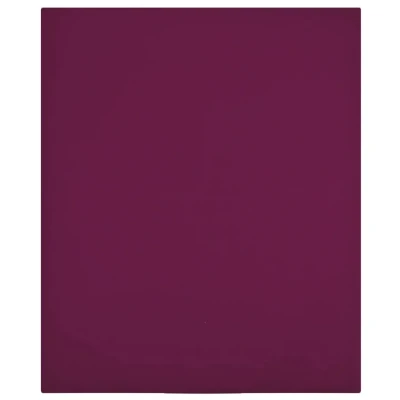 Afbeelding van vidaXL Hoeslakens 2 st jersey 100x200 cm katoen bordeauxrood