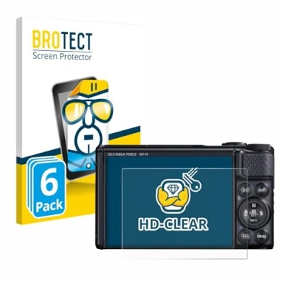 Afbeelding van BROTECT Screenprotector voor Canon PowerShot SX740 HS / Lite Folie Beschermfolie transparant (6 Stuks)