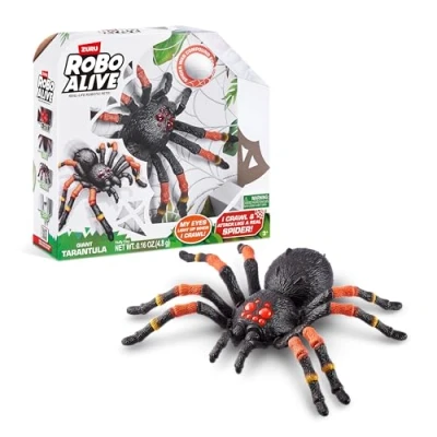Afbeelding van ROBO ALIVE Robotic Giant Tarantula, 38,5 cm, batterij aangedreven robotspeelgoed, realistische bewegingen, speelgoedspin