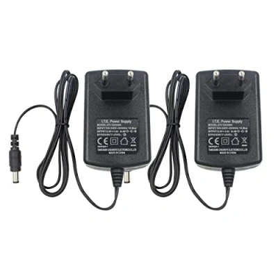 Afbeelding van Security 01 Set van 2 AC naar DC 12 V 3 A voedingsadapter, stekker 5,5 mm x 2,1