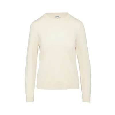 Afbeelding van s.Oliver Weicher MIT CREW NECK Trui, Dames, Maat: 40, Beige