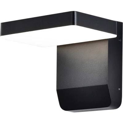 Afbeelding van V TAC VT 11020 SQ B Draaibare LED Wandlamp Zwart IP65 17W 2520 Lumen 3000K