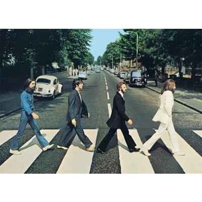 Afbeelding van Meecaa Paint by Numbers The Beatles Street Kit voor volwassenen Beginner DIY Olieverfschilderij 16x20 inch (De Beatles, geen frame)