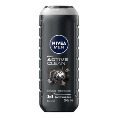 Afbeelding van 3x NIVEA Men Douchegel Active Clean 500 ml