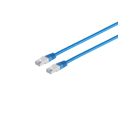 Afbeelding van Patchkabel cat 6 S/FTP PIMF Halogenfrei blau 0,5m