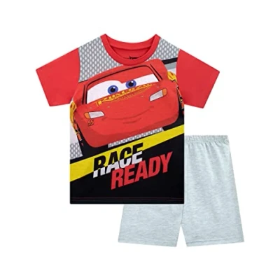 Afbeelding van Disney Jongens Cars Pyjama Bliksem McQueen Korte Kinderpyjama Veelkleurig 140