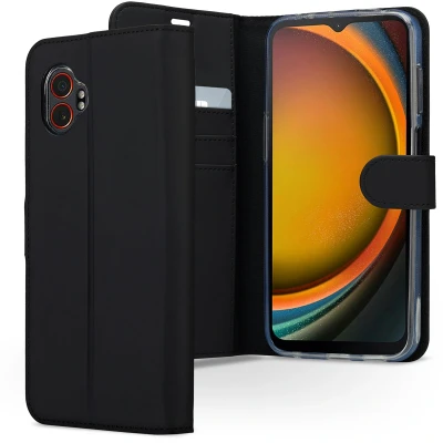 Afbeelding van Samsung Galaxy Xcover 7 Pro Hoesje Kunstleder Accezz Bookcase Zwart Telefoonhoesje