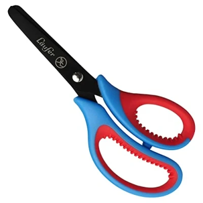 Afbeelding van Laufer 87226, Kind, Rechte knip, Enkel, Blauw, Rood, Roestvrijstaal, Universeel