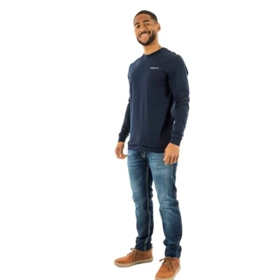 Afbeelding van Tommy Jeans TEE Longsleeve, Heren, Maat: 46, Dark night navy
