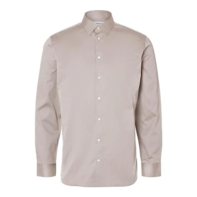 Afbeelding van Selected Homme Slhslimethan Classic Zakelijk overhemd offwhite, Heren, Maat: XL, Off white
