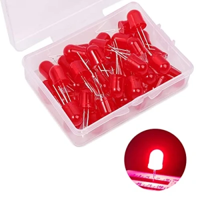 Afbeelding van 10 mm Led Diode Lights, 40Pcs Rode Emitting Assorti, Ronde Light Assorted Color (Rood 40Pcs)
