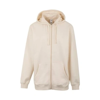 Afbeelding van Mukua SF270U Sweatshirt met ritssluiting en capuchon, uniseks, ivoorkleurig, maat XL, Ivoor, XL