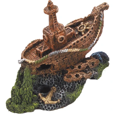 Afbeelding van Aqua Della Aquariumdecoratie Vissen Galleon Wrak S 18x11x16cm 1st