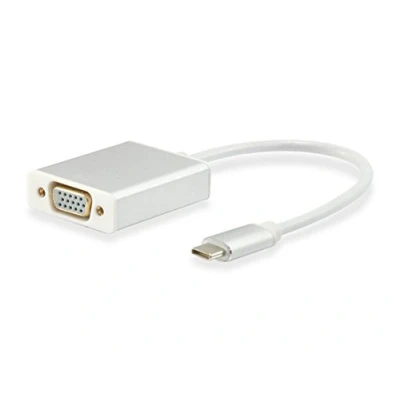 Afbeelding van Equip 133451 USB Type C VGA Wit kabeladapter/verloopstukje
