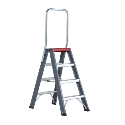 Afbeelding van Altrex Dubbele trapladder Falco 2x4 treden met steunbeugel