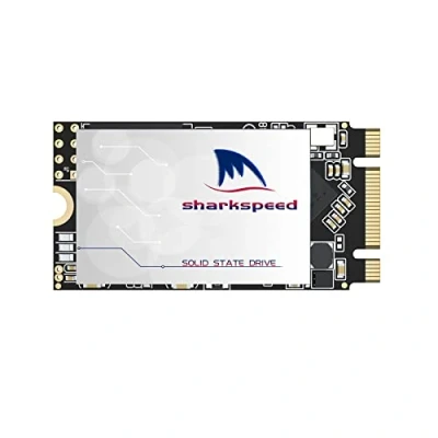 Afbeelding van SSD M.2 2242 128GB SHARKSPEED Plus M2 NGFF (22x42mm) 3D NAND SATA III 6 Gb/s, Interne Solid State Drive voor Desktop PC Laptop (128GB, 2242)