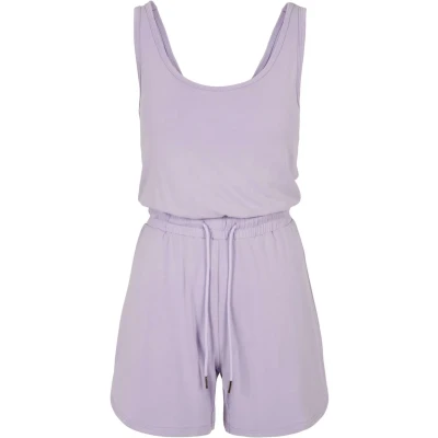 Afbeelding van Urban Classics Ladies Short Sleeveless Modal Jumpsuit Jumpsuit, Dames, Maat: 4XL, Lilac