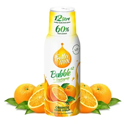 Afbeelding van FruttaMax Vruchtensiroopconcentraat Minder suiker met 60% fruitgehalte geschikt voor frisdrankautomaat (2 x 500 ml) Oranje)
