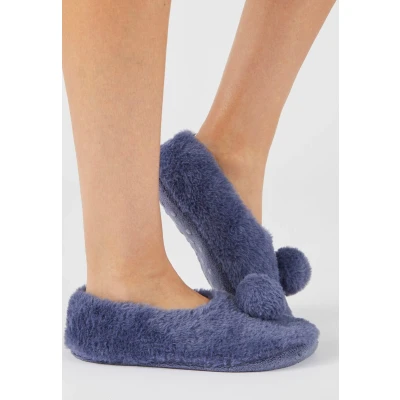 Afbeelding van Damart Pantoffels zachte gebreide Thermolactyl Vrouwen Blauw 36/38