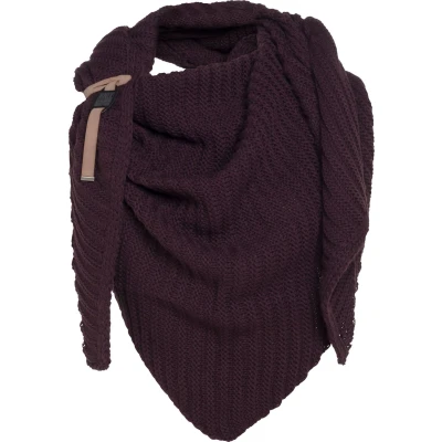 Afbeelding van Knit Factory DEMY Halsdoek, Dames, Maat: One Size, Aubergine