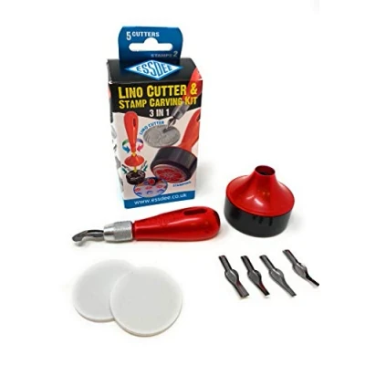 Afbeelding van Essdee 3 in 1 Lino cutter &amp; stamp carving kit