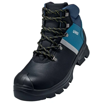 Afbeelding van uvex 2 construction 6513250 Hoge veiligheidsschoenen S3 Schoenmaat (EU): 50 Zwart, Blauw 1 paar