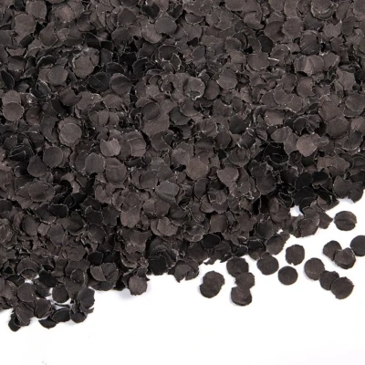Afbeelding van Confetti zwart papier 100gr