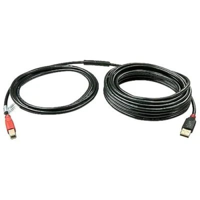 Afbeelding van Lindy 42761 USB A/USB B 10m A Zwart, Rood