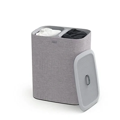 Afbeelding van Wasmand Joseph Tota 2 Compartimenten Grijs 2x45L