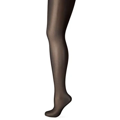 Afbeelding van Wolford dames Neon panty in 40 denier de kleur Nearly Black 7212, maat: L