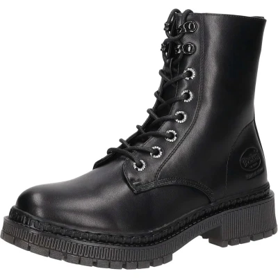 Afbeelding van Dockers by Gerli Veterboots, Dames, Maat: 37, Schwarz Kunststof