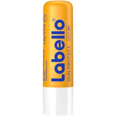 Afbeelding van Labello sun protect spf 50+ 24 uur hydratatie transparant UVA en UVB 4,8 gram vegan