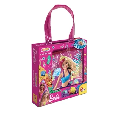 Afbeelding van LISCIANI Barbie Zomer Tas 500g Zand Vormpjes Creatief Spel Voor Kinderen vanaf 3 Jaar