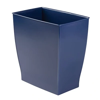 Afbeelding van iDesign 64773EU Mono afvalemmer vuilnisemmer rechthoekig, 28,4 x 18,9 30,3 cm, marineblauw, plastic