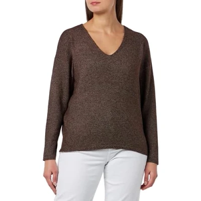 Afbeelding van Bestseller A/S Dames ONLRICA Life L/S V hals Pullo KNT NOOS trui, Deep Mahogany/Detail:melange, XXL, XXL