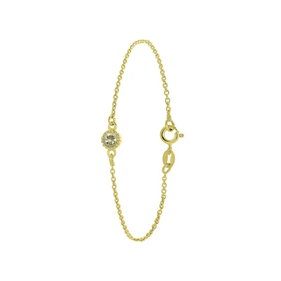 Afbeelding van Lucardi Armband goud / transparant