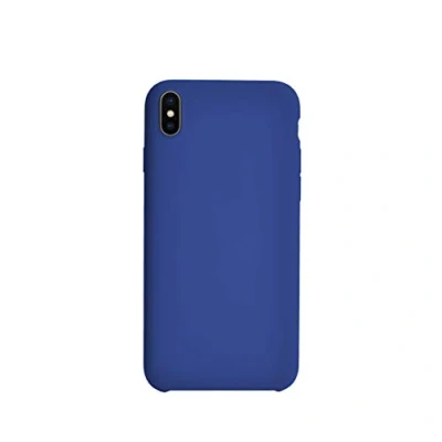 Afbeelding van Bigben Connected, Hoesje Geschikt voor Apple iPhone XS Max Stijf, zacht aanvoelend siliconen, Blauw