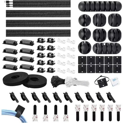 Afbeelding van TRU COMPONENTS T23CA007 Kabelhouderassortiment TC 12888384 Bundel Ø (bereik) 1 tot 40 mm Zwart set(s)